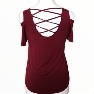 Chelsea & Theodore Cold Shoulder Top